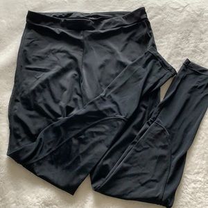 Black Balera leggings with mesh cutouts